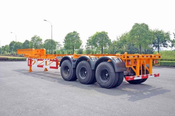 Buy cheap Steel Tank Container Trailer Chassis / 40 ft Gooseneck Trailer 3 Axles from wholesalers
