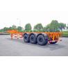 Buy cheap Steel Tank Container Trailer Chassis / 40 ft Gooseneck Trailer 3 Axles from wholesalers