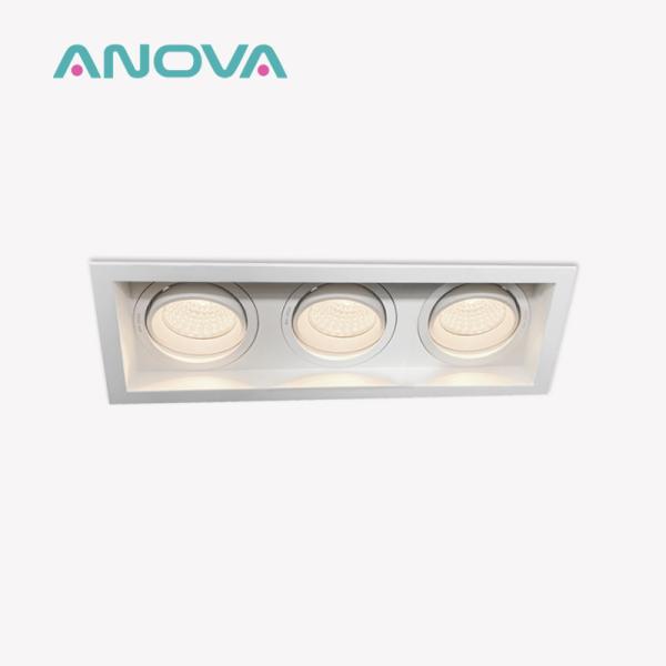 Buy cheap Aluminum Square Spotlight Anti-Glare 90° Rotation 20° Tilt For Commercial Lighting from wholesalers