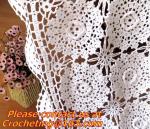 Handmade Table Cloth Crochet Table Runner Dining Party Tablecloth Lace
