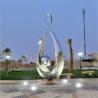 Buy cheap Outdoor Garden Large Abstract Metal Mirror Polished Statue Stainless Steel Sculpture from wholesalers