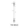 Buy cheap Hook Rigging Rope Lifting Slings 304 Stainless Steel Wire Rope With Loop YW86518 from wholesalers