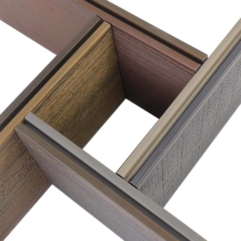 UV-Stable Exterior Solid Waterproof Wooden High Strength CE Certified WPC Wood Plastic Composite Decking Of Double Colors