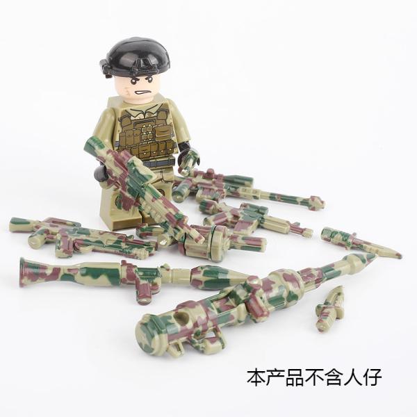 Mini figures combat and weapons accessories military shotgun sniper building