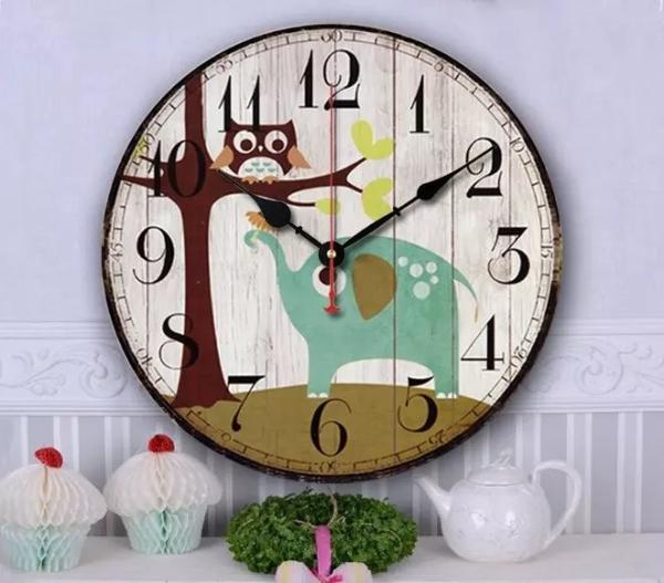 Buy cheap 12in 14in 16in Creativity Antique Style Union Flag decorative Wooden digital wall clock from wholesalers