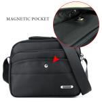 Waterproof Magnetic Closure Crossbody Bag Oxford Large Capacity Messenger Bag
