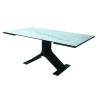 Buy cheap 2.5 Meter Tempered Glass Dining Table With HPL Laminate For 10-12 Seats from wholesalers