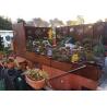 Buy cheap 3mm Chrysanthemum Pattern Metal Garden Ornaments Corten Steel Laser Cut Panels from wholesalers