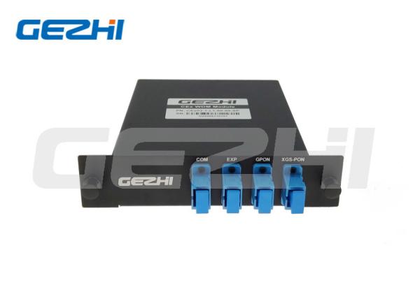 Buy cheap WDM1R GPON 1310/1490 XGS-PON 1270/1577nm Filter WDM Multiplexer Cassette from wholesalers