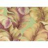 Buy cheap Non-Woven Solid South East Coloured Striped Wallpaper , Japanese Banana Leaf Pattern Wallpaper from wholesalers