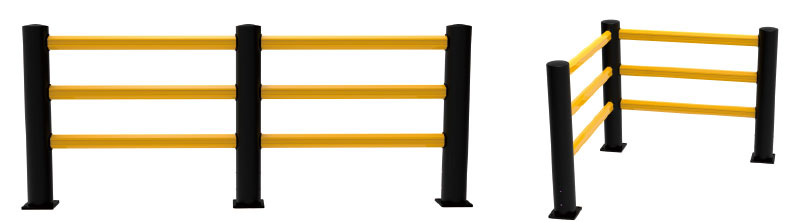 Flexible Pedestrian Barrier Anti-Collision Guardrails Warehouse Safety Barrier Traffic Guardrails