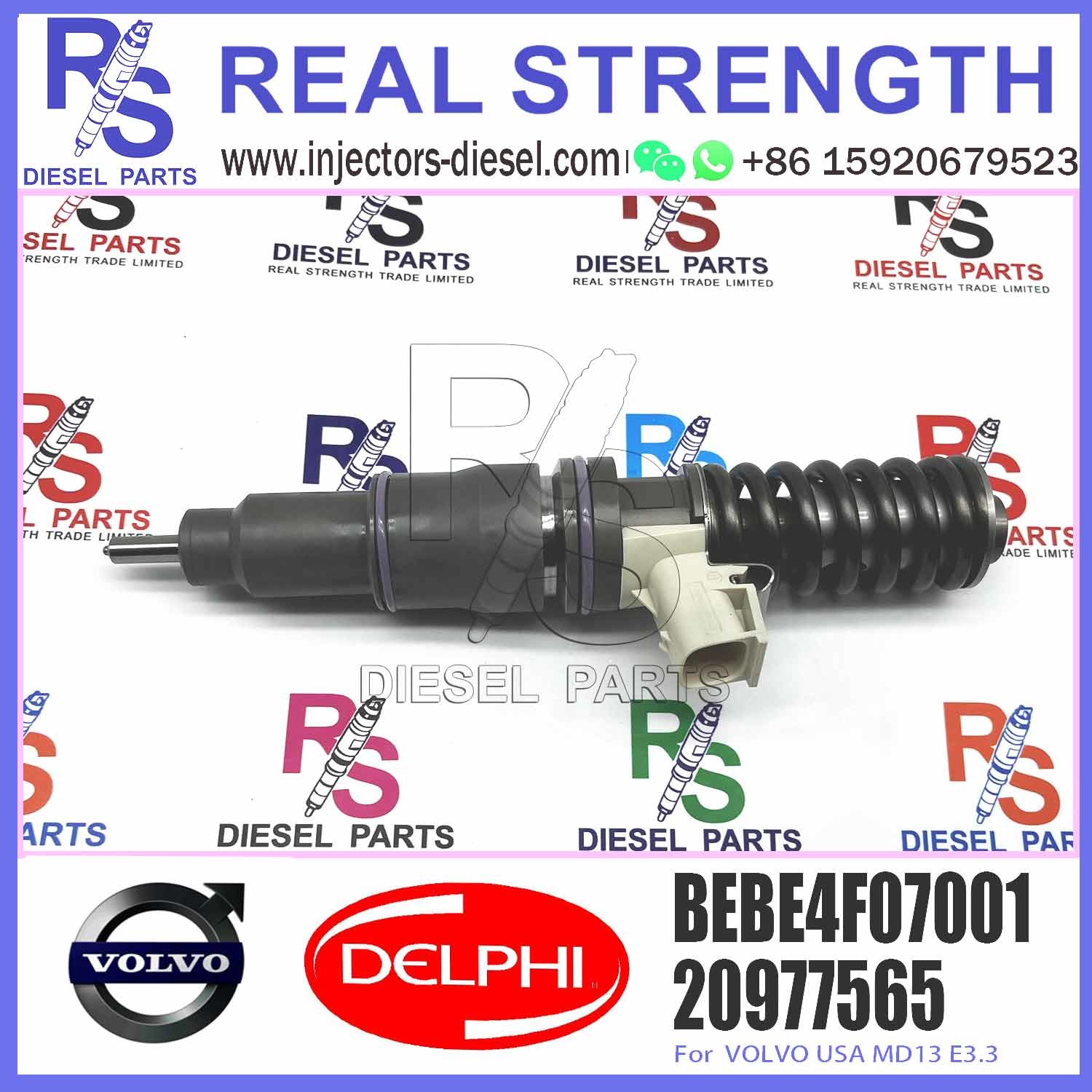 New Diesel Fuel Injector 21244717 BEBE4F07001 for V-O-L-V D13 21244717 21458369 22499124 22717954
