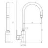 Buy cheap Brushed SUS 304 Goose Neck Stainless Steel Faucet from wholesalers