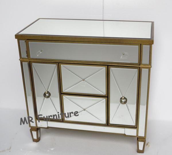 Buy cheap MR Furniture Mirrored Door Cabinet Corner Chest Bed Side Table from wholesalers