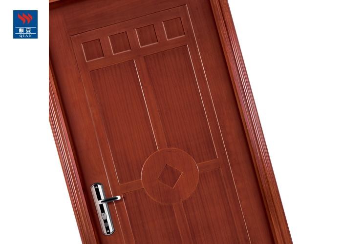 Solid Wood Core Grain Fireproof Flush Wooden Door For Hotel Projects