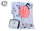 Lovely Cartoon Cat Velvet Fleece Blanket Soft Warm Fuzzy Lightweight Cozy For