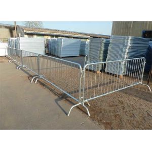 Buy cheap Hot Dip Galvanized Temporary Pedestrian Barriers 1050mm Length product