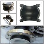 4" Rubber Expansion Joints NBR Material Oil Alkali Resistant High Temperature