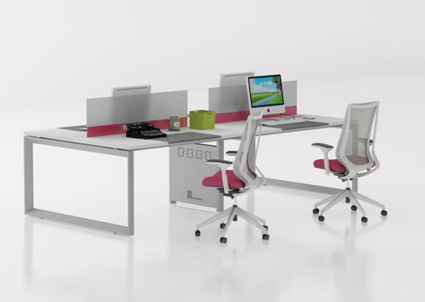 Buy cheap Employee Four Person Office Workstation Desk / Modular Workstation Table from wholesalers