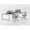 Buy cheap Employee Four Person Office Workstation Desk / Modular Workstation Table from wholesalers