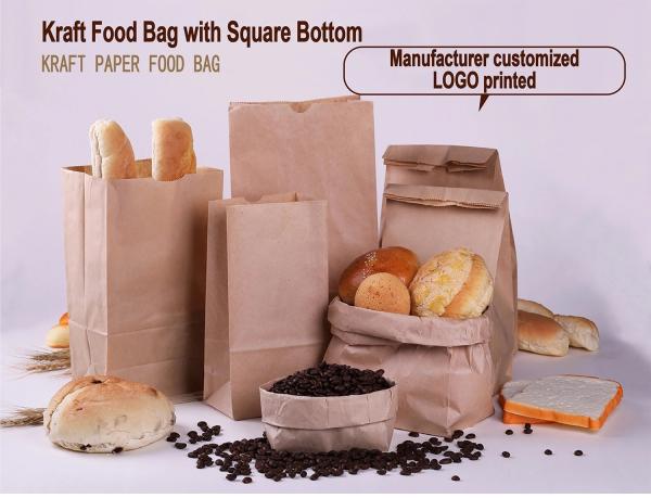 Buy cheap Biodegradable 30gsm Fast Food Paper Bags from wholesalers