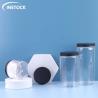 Buy cheap 50ml-500ml Round Plastic PET Jars , Clear Plastic Cosmetic Containers Cream Jar from wholesalers