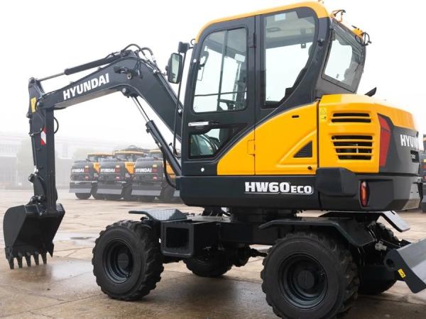 Buy cheap 37KW Korea Hyundai Excavator HW60ECO Wheel Jindongyu Machinery from wholesalers