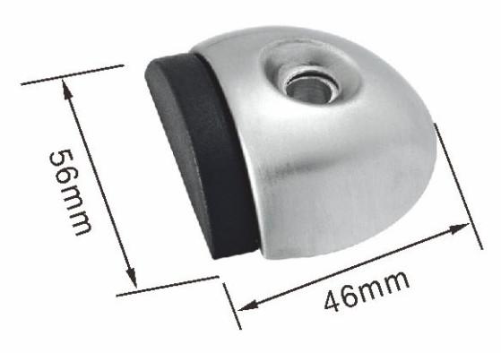 Buy cheap Half Pot Type Stainless Steel Interior Door Stops With Rubber Striker Insert from wholesalers