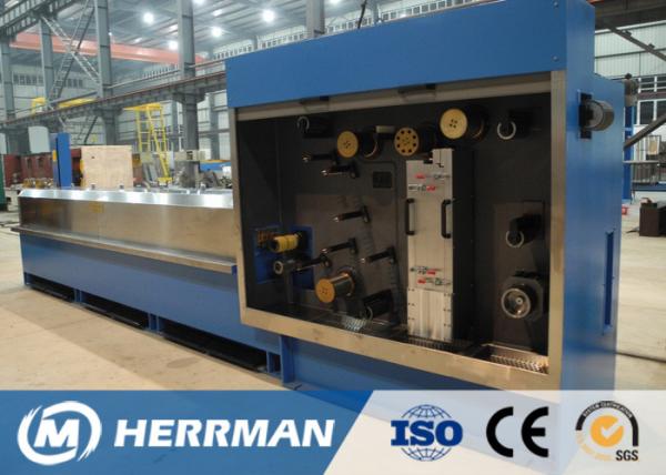 AC / DC Driven Control Wire Drawing Equipment , Multi Heads Wire Manufacturing
