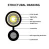Buy cheap G657A LSZH Aerial Figure 8 Drop Indoor Outdoor Armored Fiber 2-4 Core from wholesalers