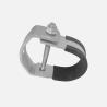Buy cheap 1.5mm Carbon Steel Electrical Conduit Clamps Cushioned Pipe For Strut Channel ODM from wholesalers