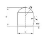 Customized Ground Tungsten Carbide Buttons High Wear Impact Resistance