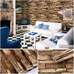 Commerce PVC Self Adhesive Wallpaper Moisture-Proof Tiles for Home Decoration