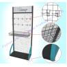 Buy cheap Retail Shop Retail Shop Grid Mesh Display with Basket Metal Wire Rack from wholesalers