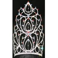 Buy cheap Large rhinestone crowns and tiaras lady pageant crowns tiaras wholesale custom product