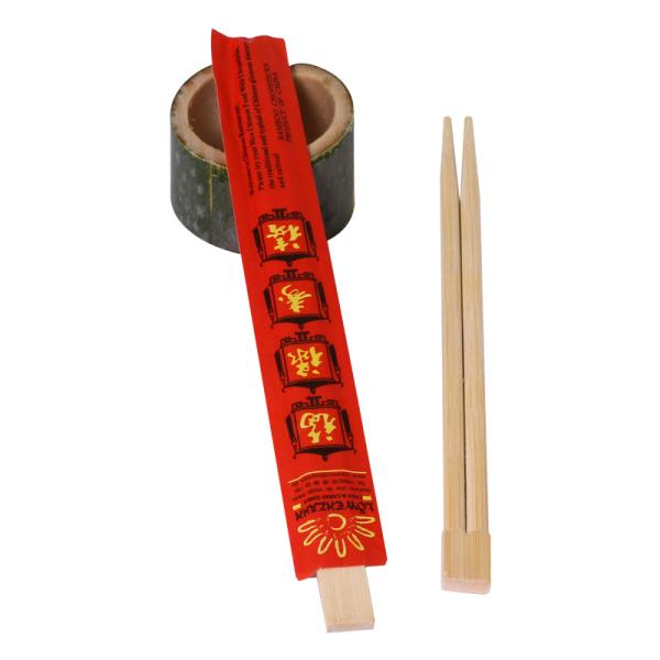 Buy cheap 4.8mm Natural Disposable Bamboo Chopsticks Half Paper Wedding Favors from wholesalers