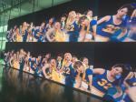 Brushed Aluminum P4.81 Indoor LED Video Wall advertising , led video display