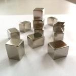 HSMAG Samarium Cobalt Sm2Co17 Cube Magnet Electroplated Silver