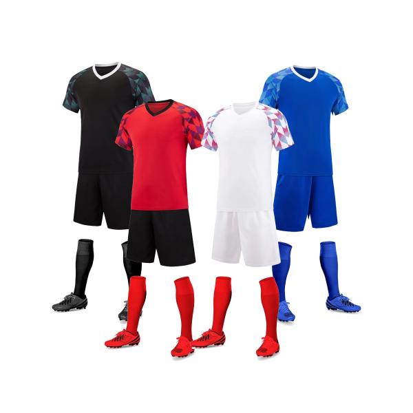 Buy cheap Custom Team Jersey for Football Lightweight Polyester Mesh Vibrant Colors Match-Ready from wholesalers