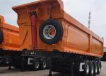 4 Axles Bulk Cargo Tipper Truck Trailer Heavy Duty U Shape 40 Ton