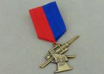 Antique Gold Awards Medals , Zinc Alloy Die Casting Military 3D Awards Medal