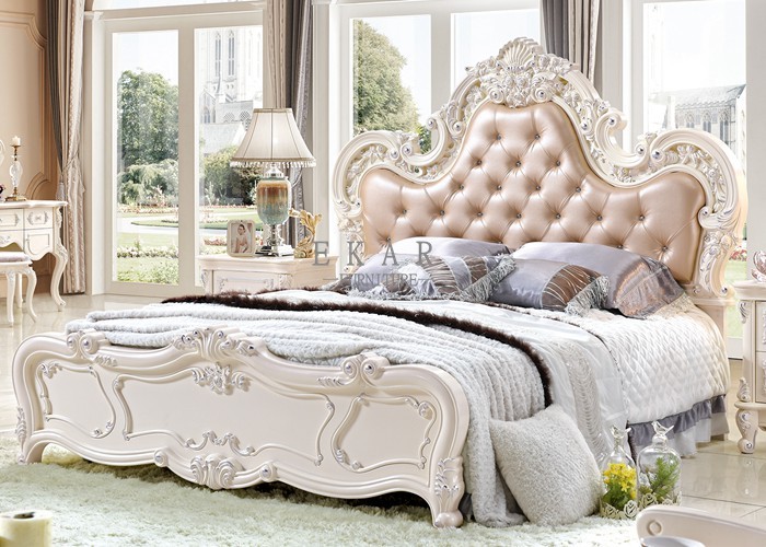 Queen King Size Royal Design Luxury Bed