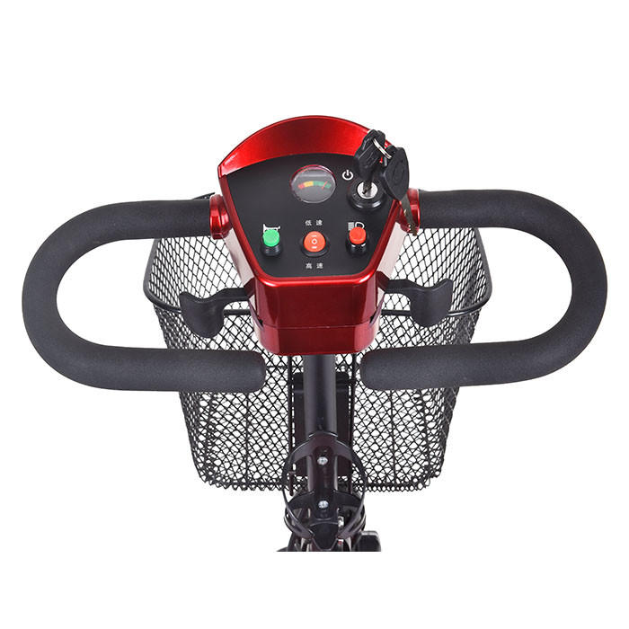 180W 4 Wheel Elderly Electric Mobility Scooter With 24V 12Ah Battery