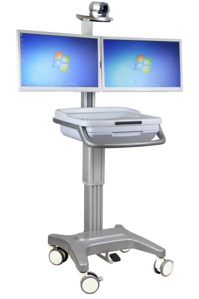Buy cheap Medical Integrated Moving Trolley Aluminum Alloy Computer Worksation cart from wholesalers