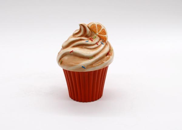 Buy cheap Earthenware Red Ceramic Kitchen Canisters Ice Cream Cone Cookie Jar Chocolate Box from wholesalers