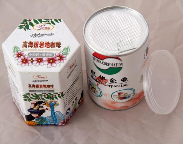 Food Grade Cylindrical water proof Paper Composite nut Cans , Aluminium Foil