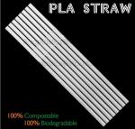 PLA Plant Based, Individual Wrap, Cocktail Drinking Straw, Eco Friendly, Corn