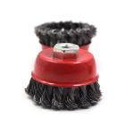 Stable Knotted Wire Cup Brush , Stainless Steel Wire Brush For Grinder
