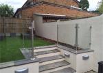 Modern Stainless Steel Glass Balcony Railings , Clear Laminated Glass Railing