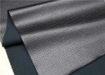 0.75 Mm Black Faux Leather Fabric , Embossed Imitation Leather Fabric